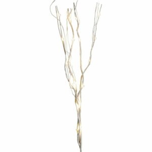 Biela svetelná dekorácia ø 8 cm Willow – Star Trading