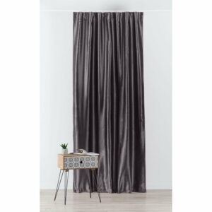 Antracitovosivý zatemňovací záves 135x245 cm Supreme – Mendola Fabrics