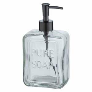 Sklenený dávkovač na mydlo Wenko Pure Soap