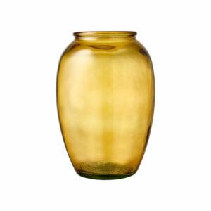 Žltá sklenená váza Bitz Kusintha