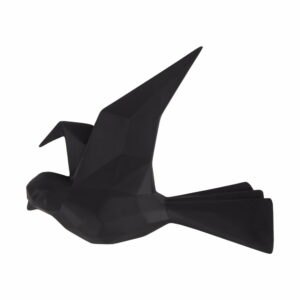 Čierny nástenný vešiak v tvare vtáčika PT LIVING