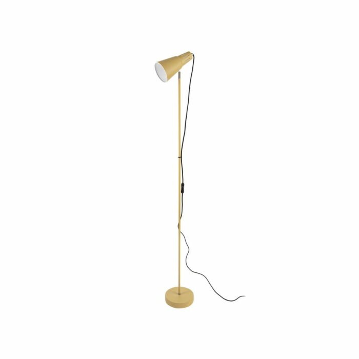 Horčicovožltá stojacia lampa Leitmotiv Mini Cone