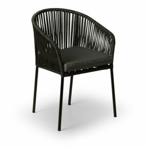 Súprava 2 čiernych záhradných stoličiek Bonami Selection Trapani
