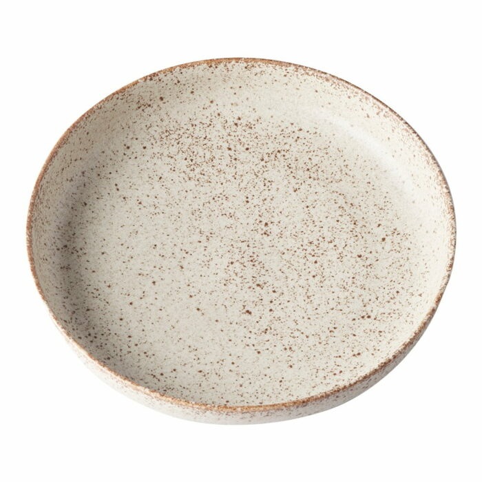 Biely keramický dezertný tanier MIJ Fade