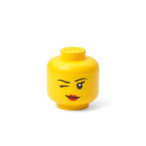 Žltá úložná škatuľa v tvare hlavy LEGO® whinky