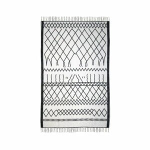 Čierno-biely bavlnený koberec HSM collection Colorful Living Garrio