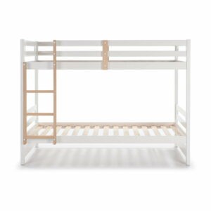 Biela/prírodná poschodová detská posteľ 90x190 cm Sami - Marckeric