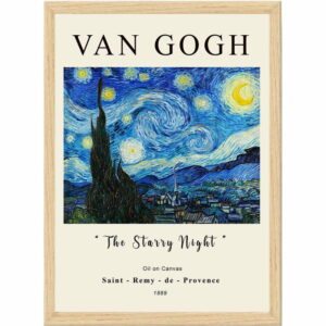 Plagát v ráme 55x75 cm Vincent van Gogh – Wallity