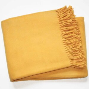 Žltá deka s podielom bavlny Euromant Basics