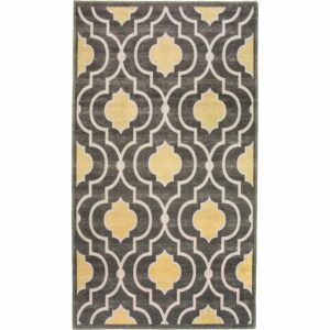 Žlto-sivý prateľný koberec 230x160 cm - Vitaus