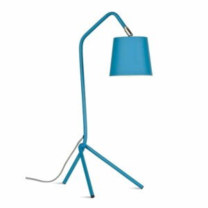Modrá stolová lampa s kovovým tienidlom (výška 59 cm) Barcelona – it's about RoMi