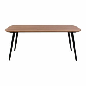 Jedálenský stôl z jaseňového dreva s čiernymi nohami Ragaba Contrast