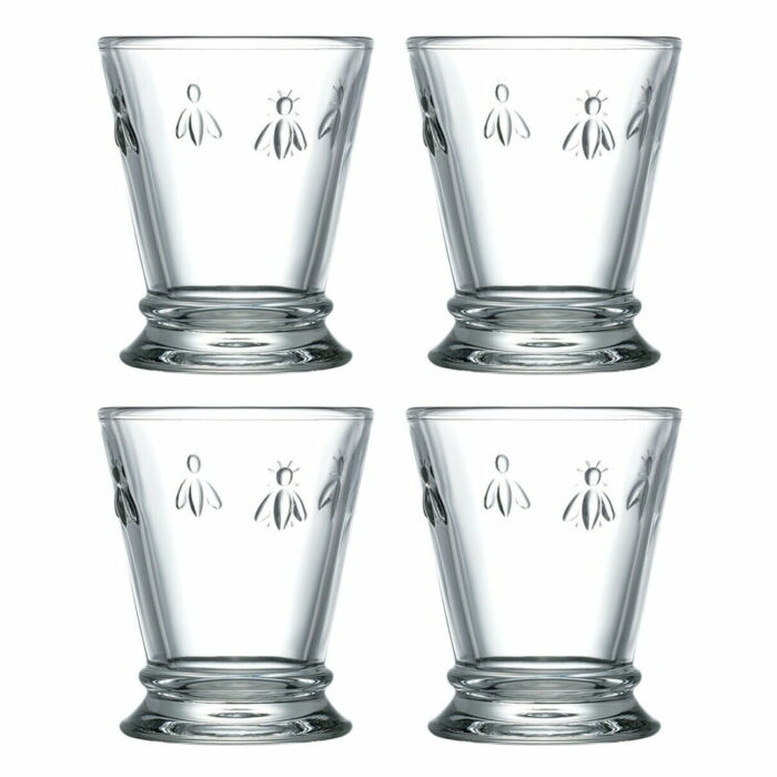 Súprava 4 sklenených pohárov La Rochère Abeille Caress