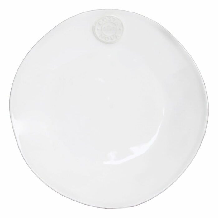Biely keramický dezertný tanier Costa Nova