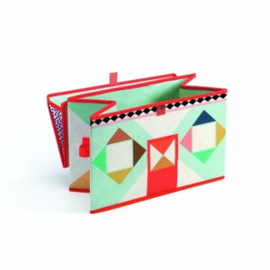 Pestrofarebná škatuľka na hračky Djeco Domček