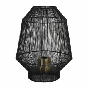Čierna stolová lampa (výška 38 cm) Vitora - Light & Living