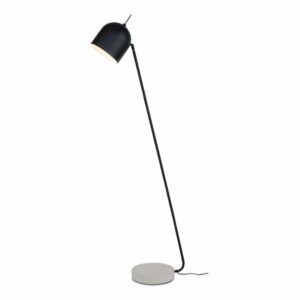 Čierno-sivá stojacia lampa s kovovým tienidlom (výška 147 cm) Madrid – it's about RoMi