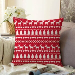 Vianočná žinylková obliečka na vankúš Minimalist Cushion Covers Merry Christmas