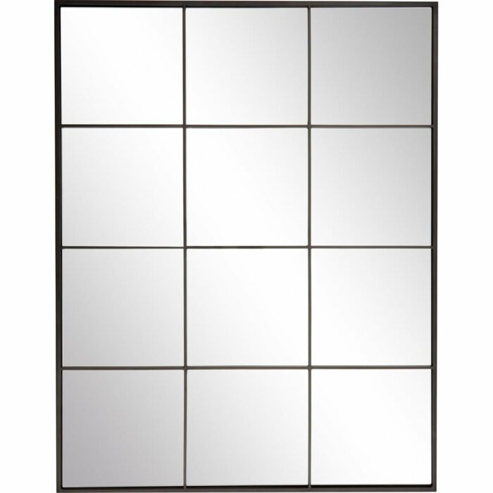 Nástenné zrkadlo s čiernym kovovým rámom Westwing Collection Clarita