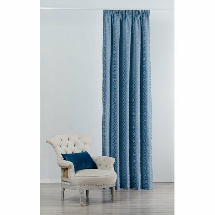 Modrý záves 140x245 cm Giuseppe – Mendola Fabrics