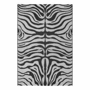 Čierno-sivý vonkajší koberec Ragami Safari