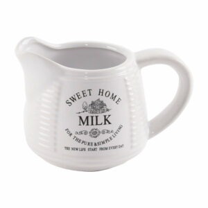 Biela keramická nádoba na mlieko Orion Sweet Home