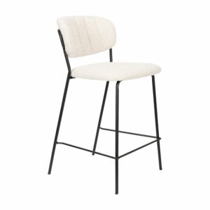 Biele barové stoličky v sade 2 ks 89 cm Jolien - White Label
