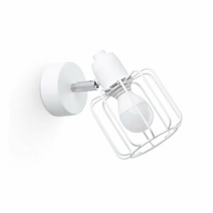 Biele nástenné svietidlo ø 10 cm Salom – Nice Lamps