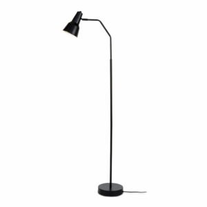 Čierna stojacia lampa s kovovým tienidlom (výška 140 cm) Valencia – it's about RoMi