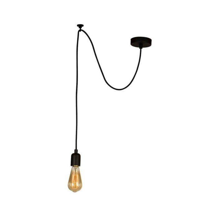 Čierne závesné svietidlo Wire Hanging Lamp Larro