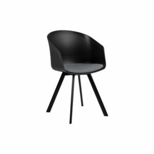 Čierne/sivé jedálenské stoličky v súprave 2 ks Moon – Interstil