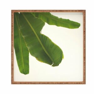 Drevený dekoratívny servírovací podnos Leaf