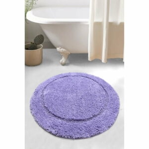 Fialová kúpeľňová predložka Wolle – Foutastic