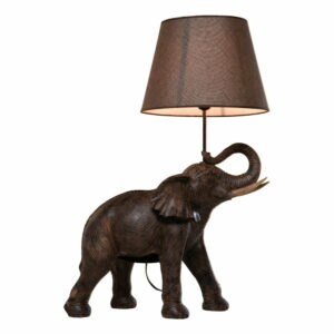 Hnedá stolová lampa Kare Design Safari
