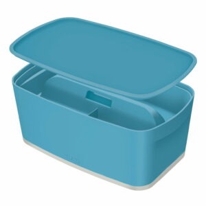 Modrý úložný box s vekom MyBox - Leitz