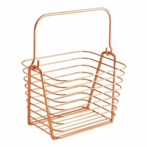 Oranžový kovový závesný košík iDesign