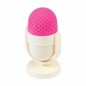 Ružovo-biela guma na gumovanie so strúhadlom Rex London Microphone
