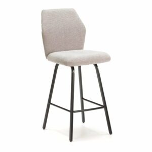 Svetlo šedé barové stoličky v sade 4 ks 65 cm Bei - Marckeric